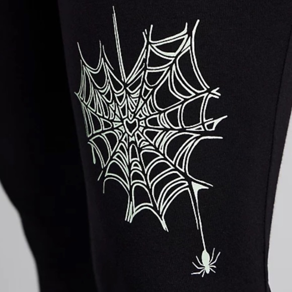 TORRID NWT FULL LENGTH COMFORT WAIST LEGGING - GLOW IN THE DARK - HALLOWEEN - Picture 4 of 7